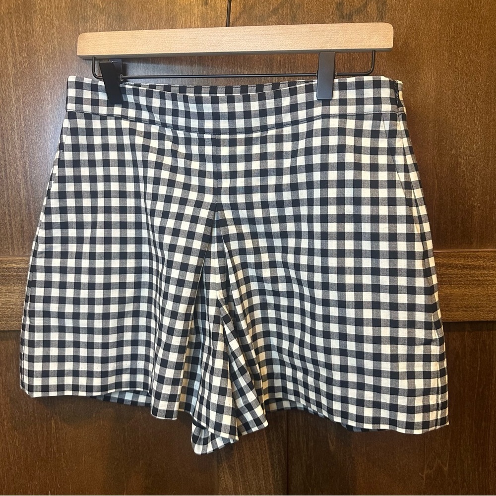 Madewell Black and White Gingham Mini Skort - Picture 3 of 8